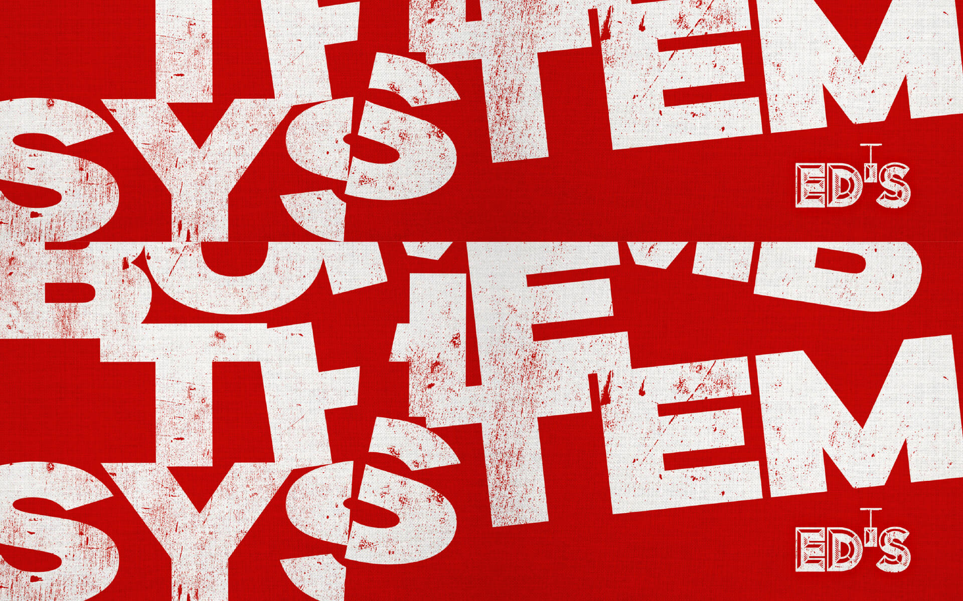 ED'S BOMB THE SYSTEM T-Shirt Branding