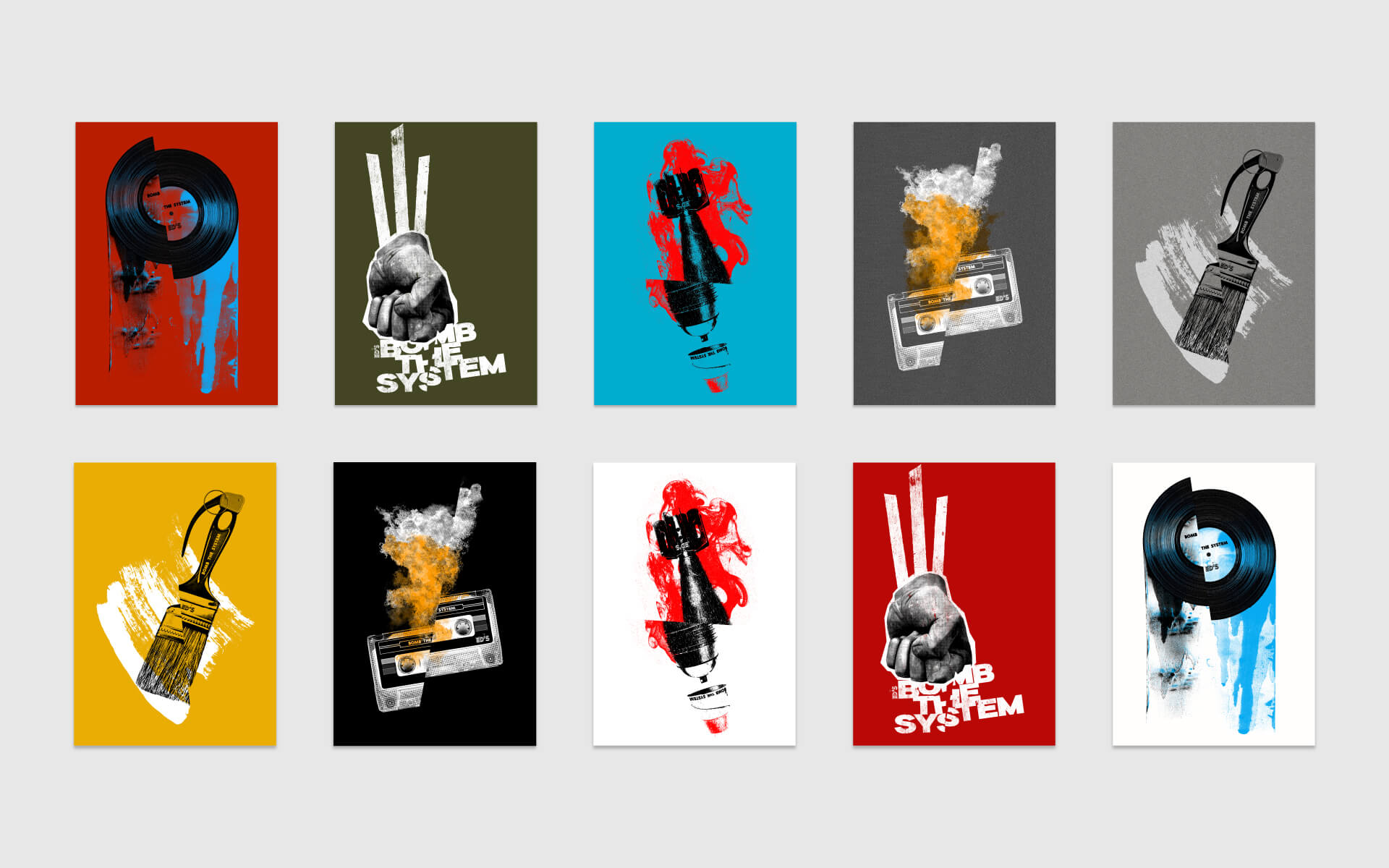 ED'S BOMB THE SYSTEM Posters