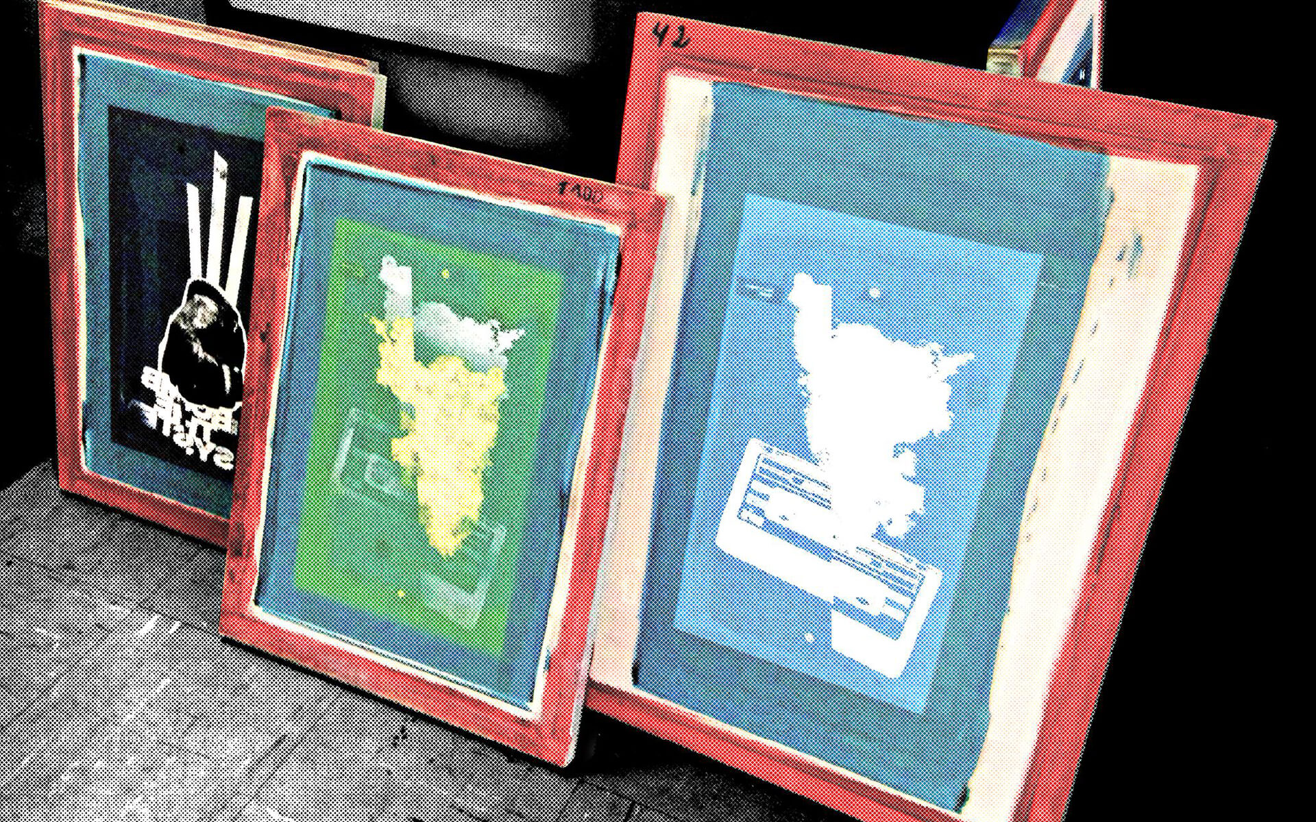 ED'S BOMB THE SYSTEM Silkscreening