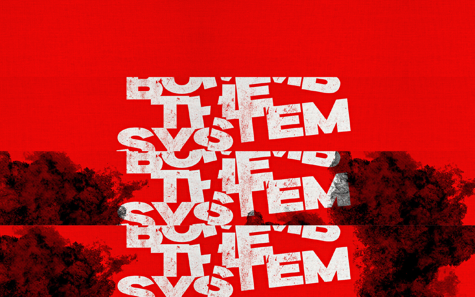 ED'S BOMB THE SYSTEM T-Shirt Branding Blow Up