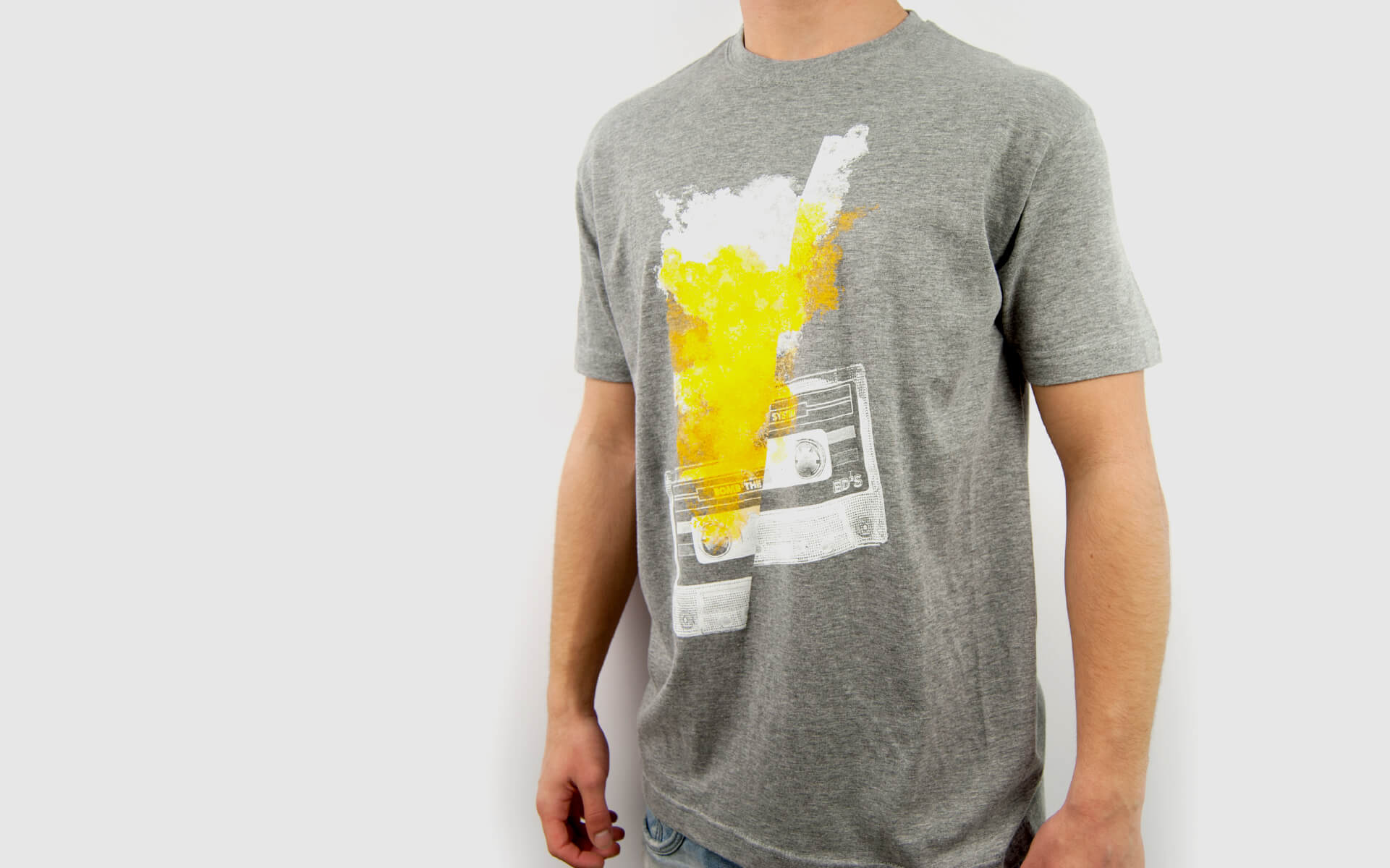 ED'S BOMB THE SYSTEM Online Shop T-Shirt Cassete Grey