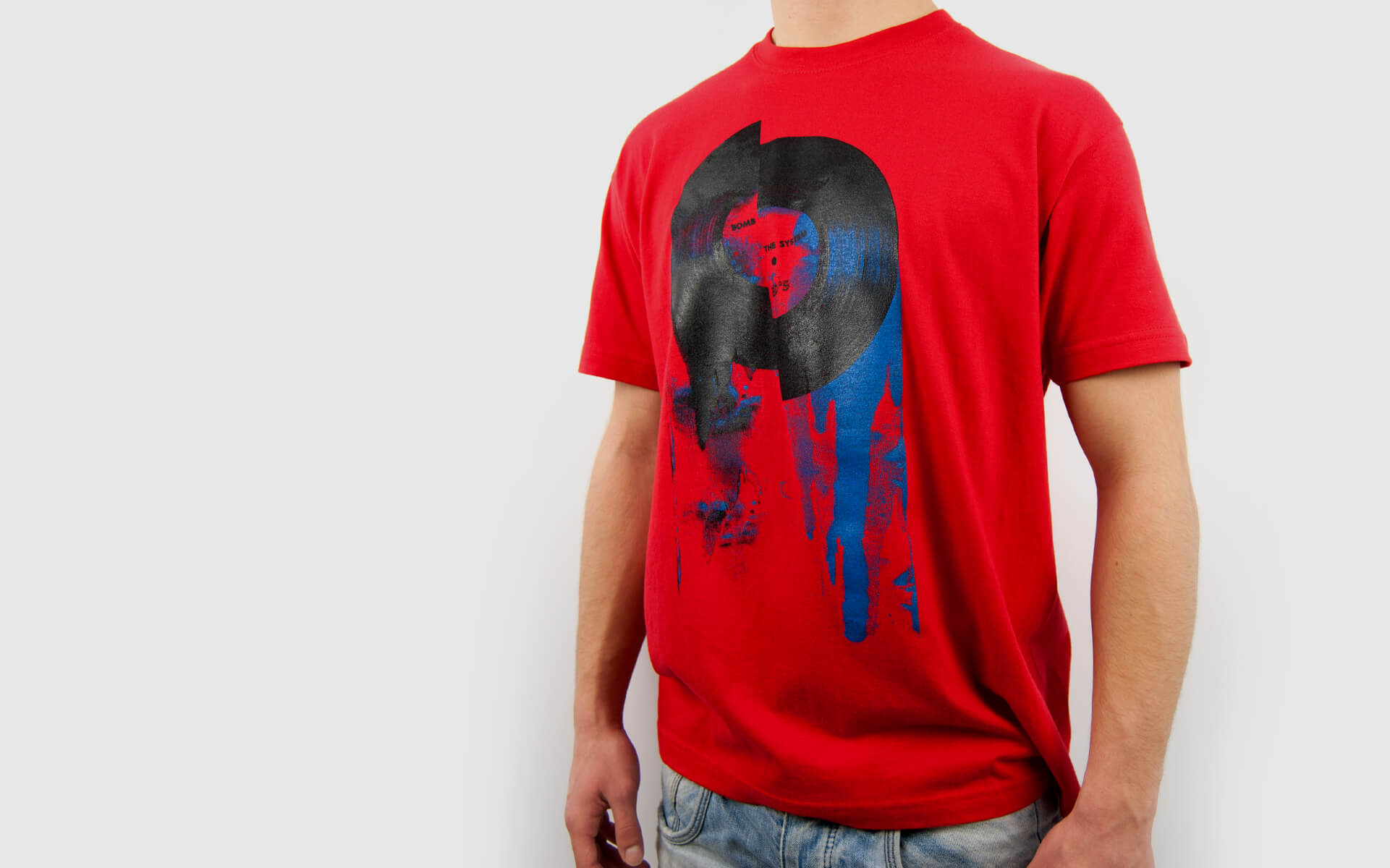 ED'S BOMB THE SYSTEM Online Shop T-Shirt Vinyl Red