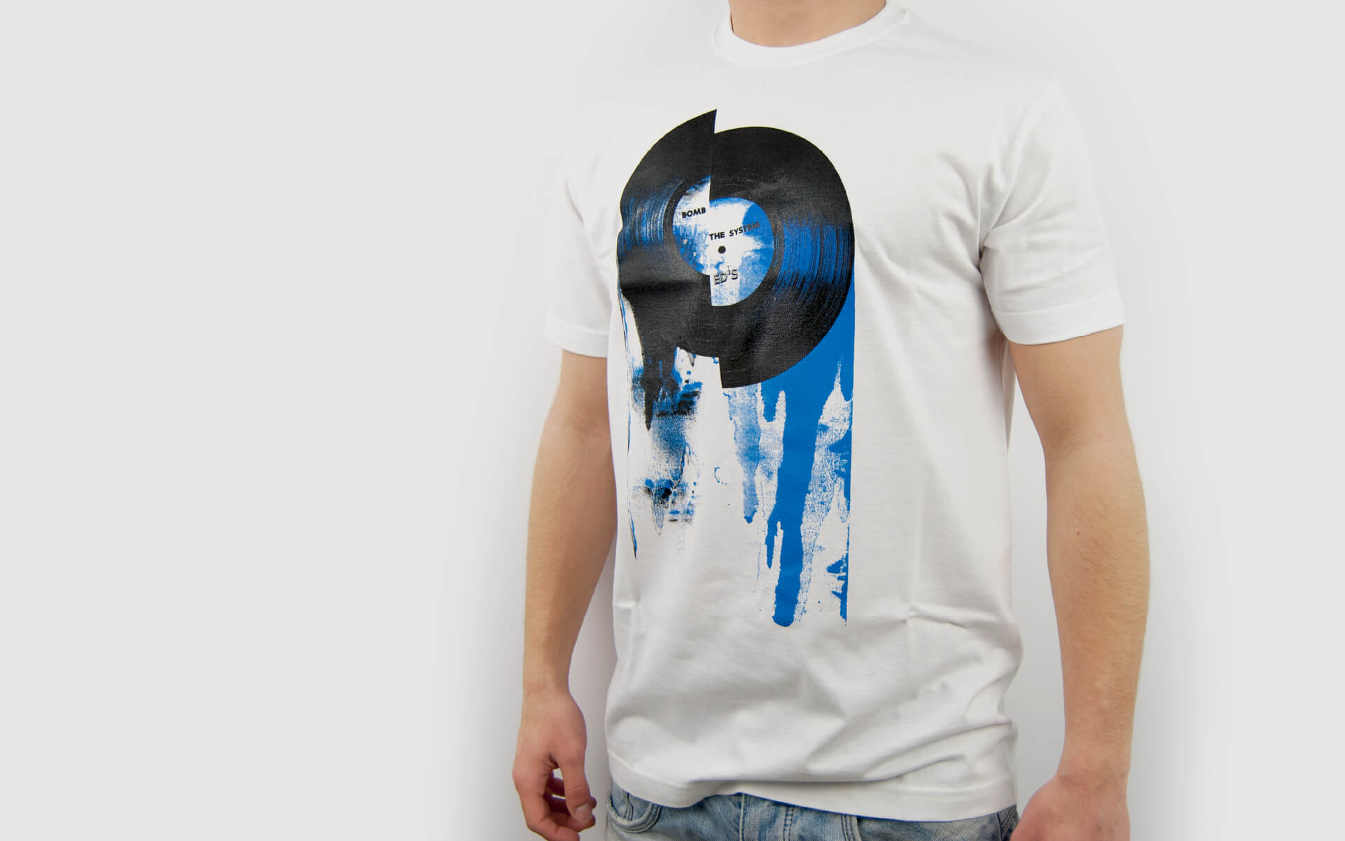 ED'S BOMB THE SYSTEM Online Shop T-Shirt Vinyl White