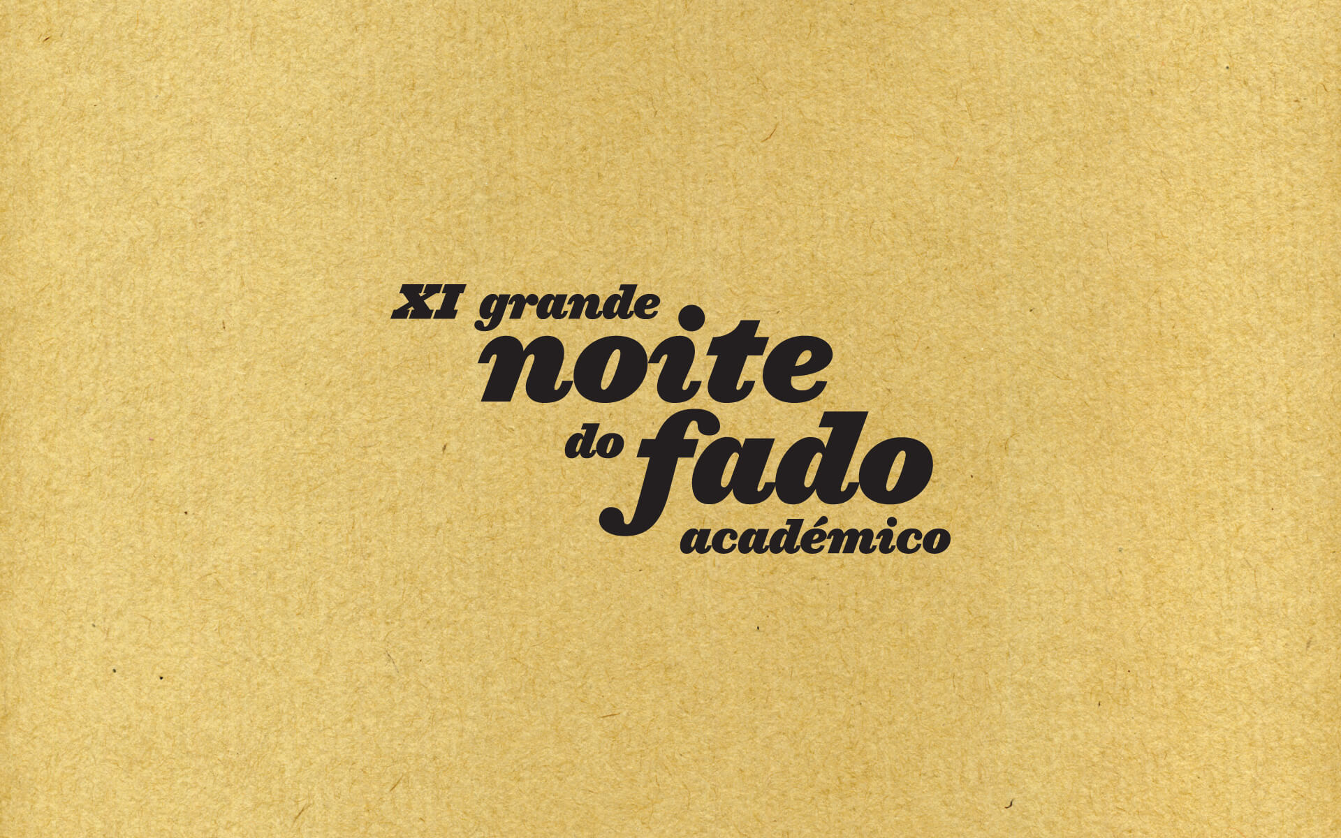XI Grande Noite do Fado Académico Branding