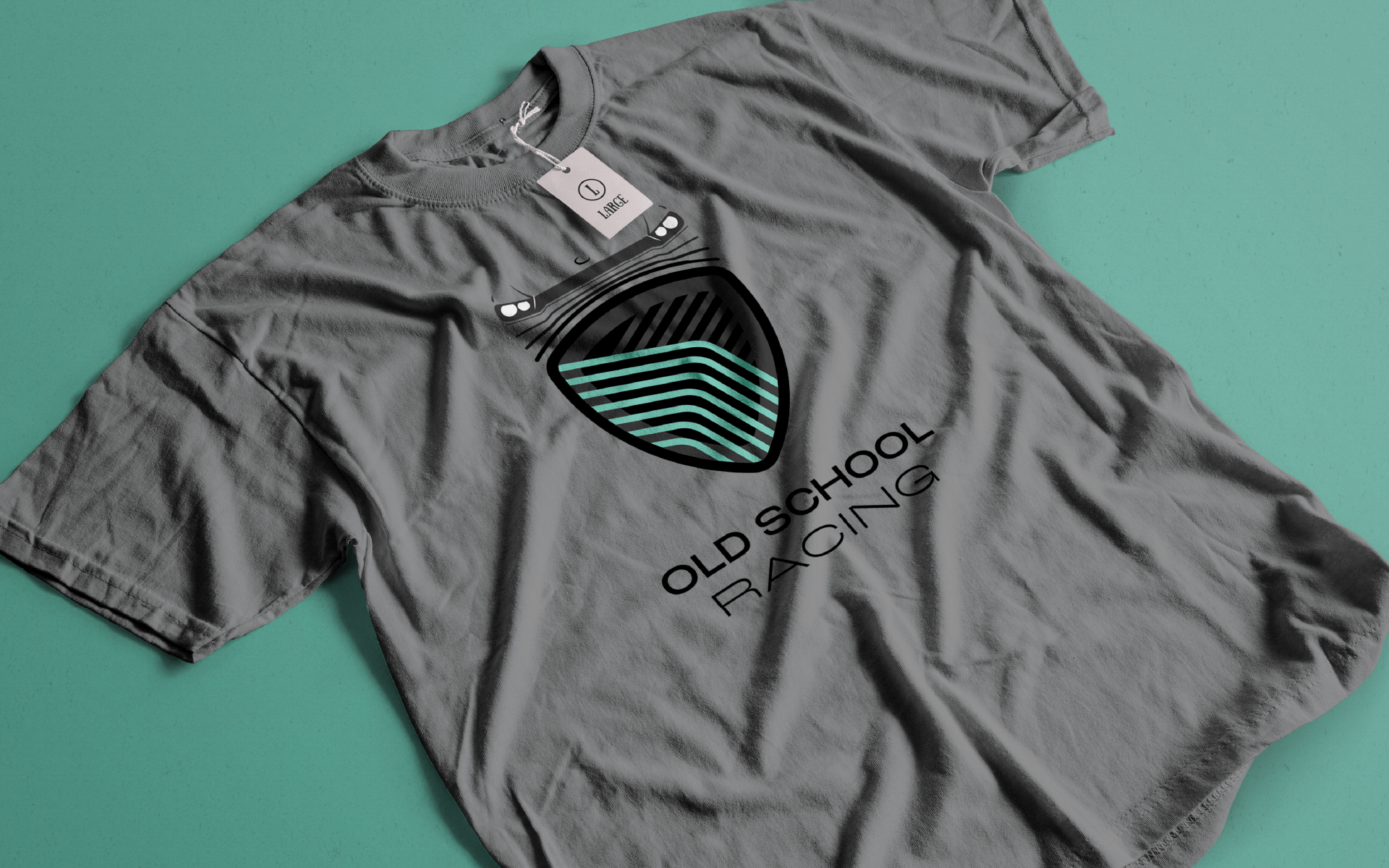 T-Shirt with Old School Racing Logo