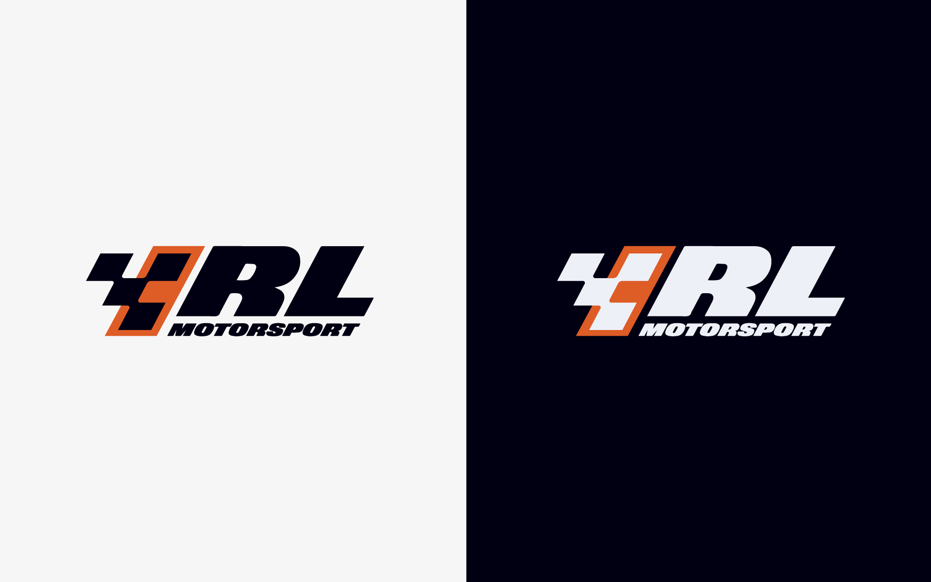 RL Motorsport Logo Positive and Negative