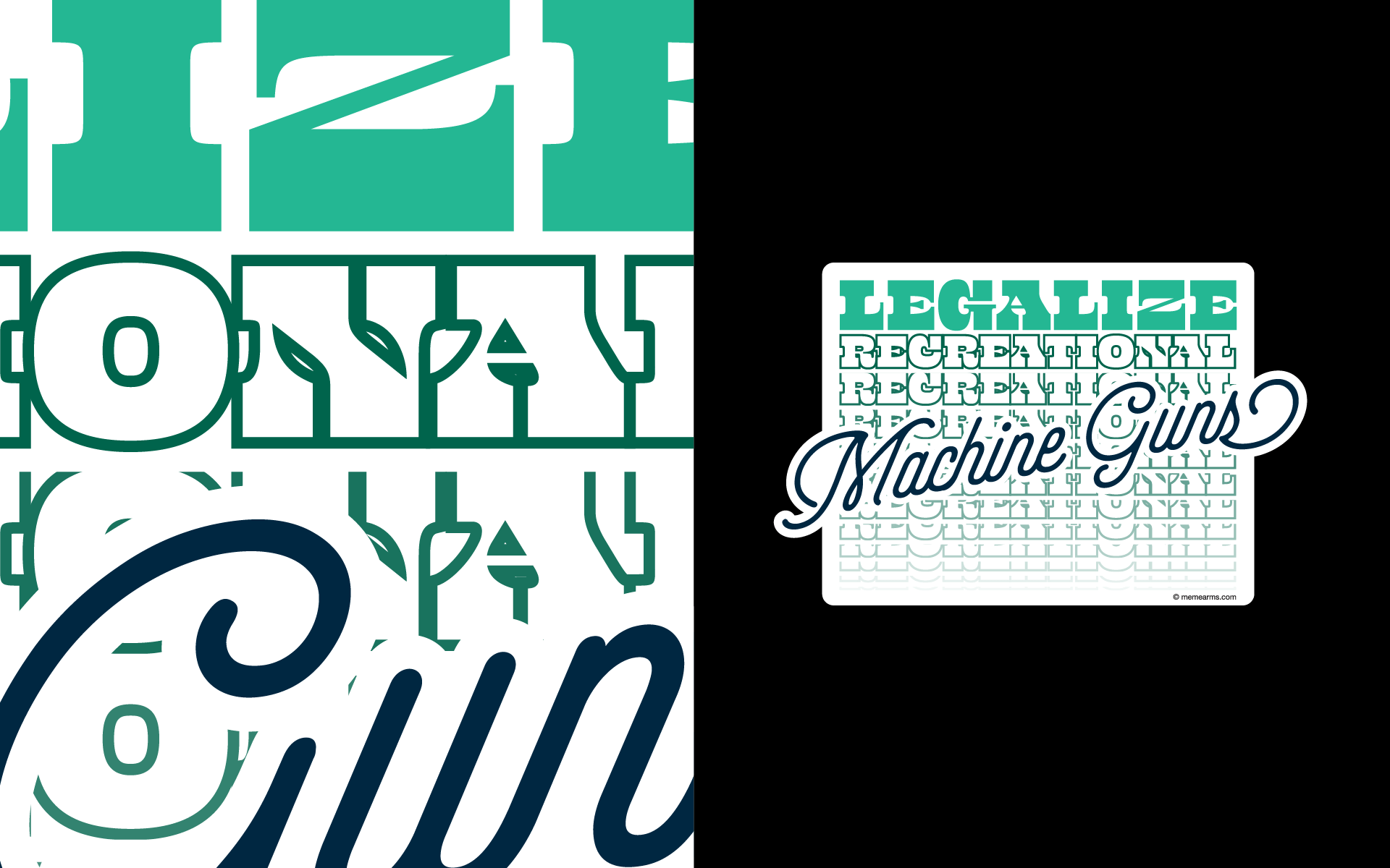 Meme Arms Legalize Sticker Detail