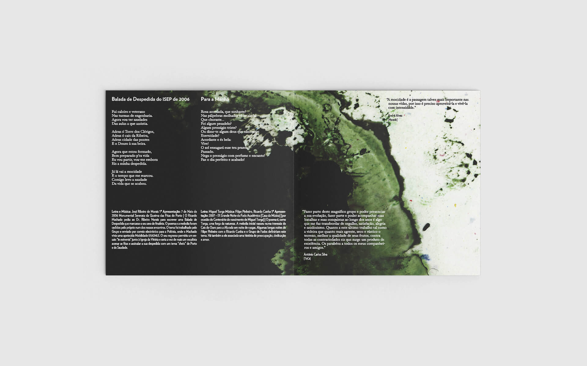 Hora Torguiana Booklet Spread with background