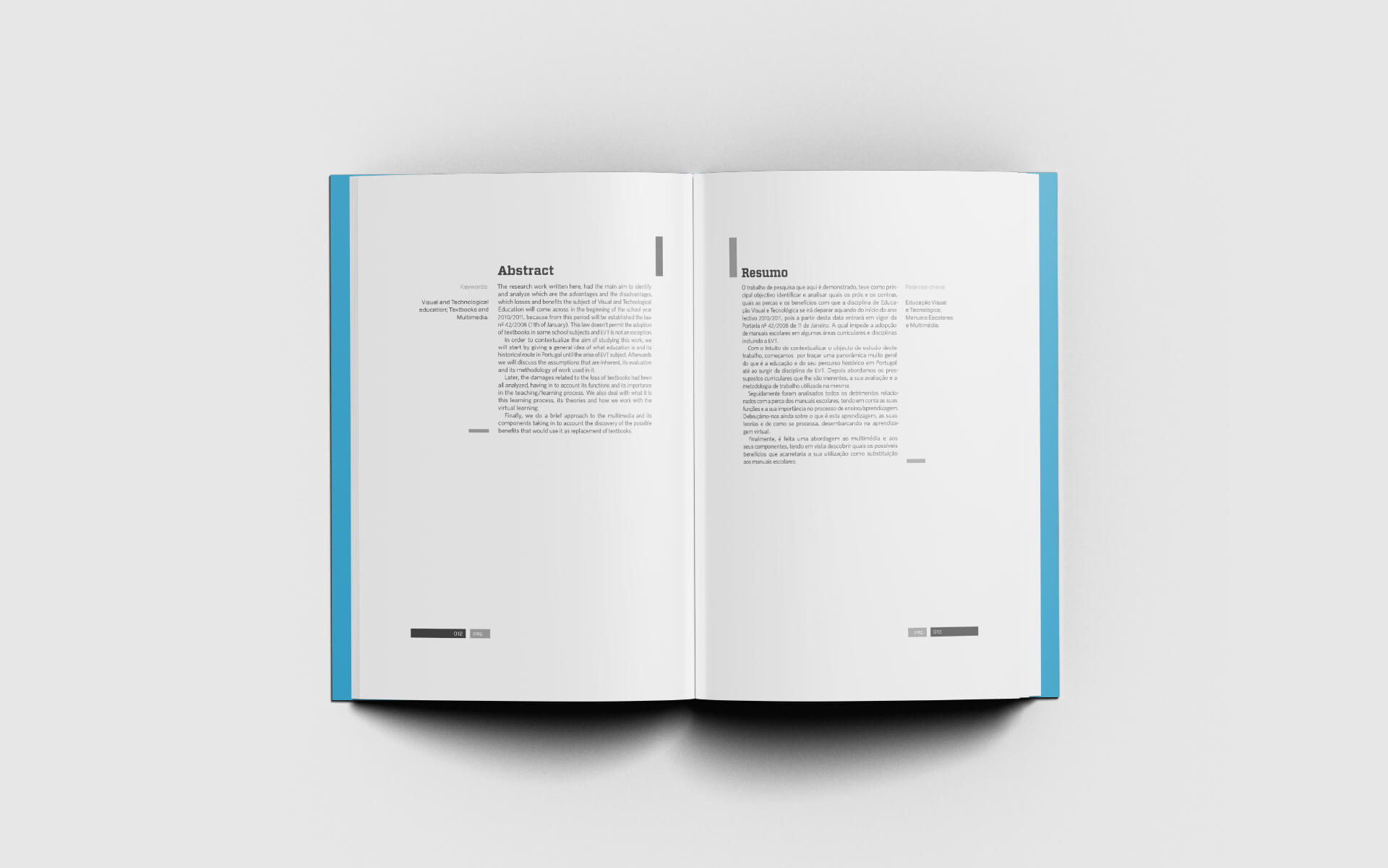 Manuais Digitais EVT Editorial Design Spread Abstract