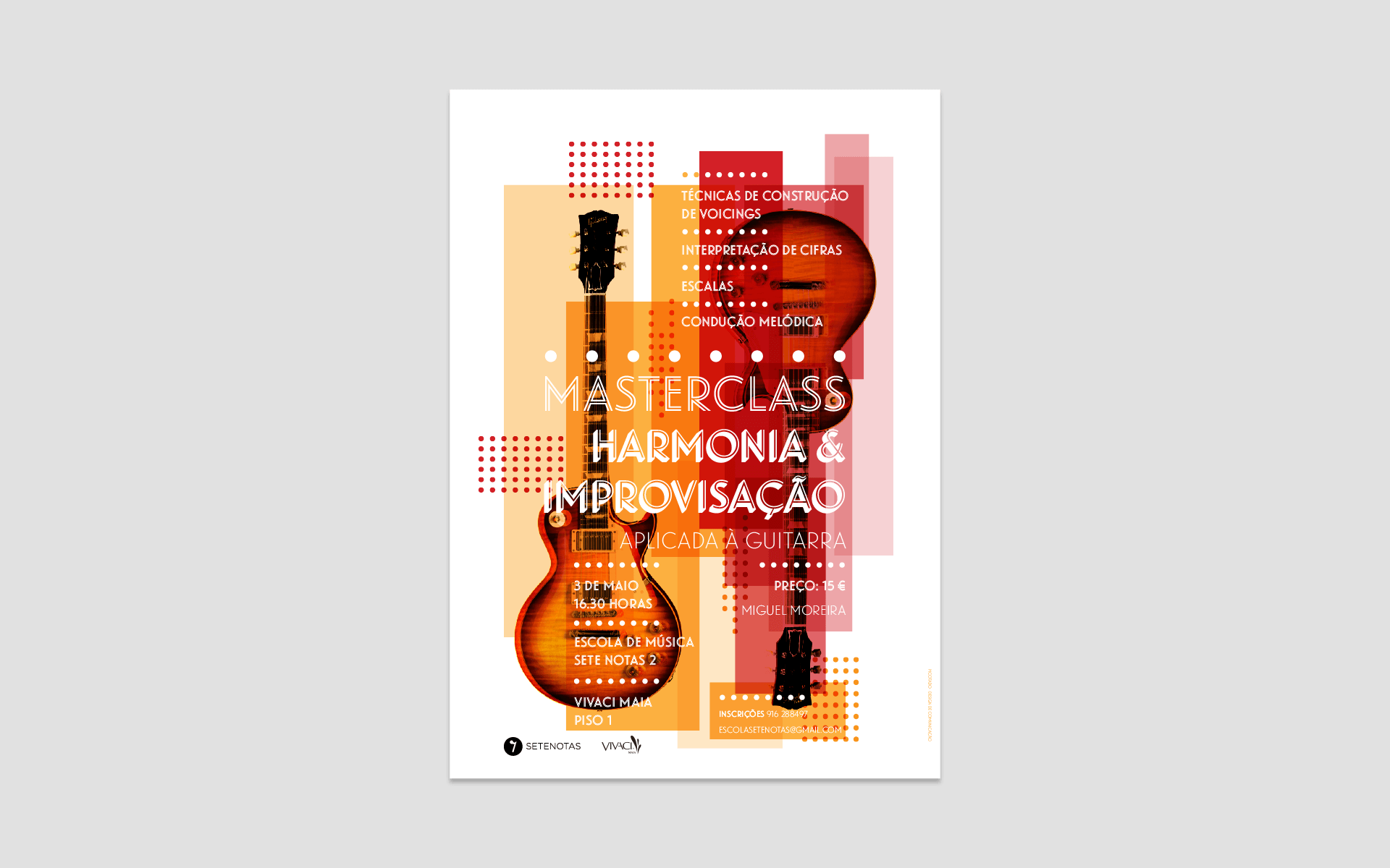 Sete Notas Master Class Poster Series - Guitar