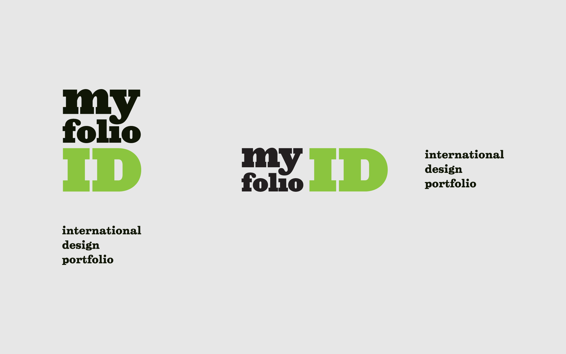 MyFolioID Branding Logo Composition