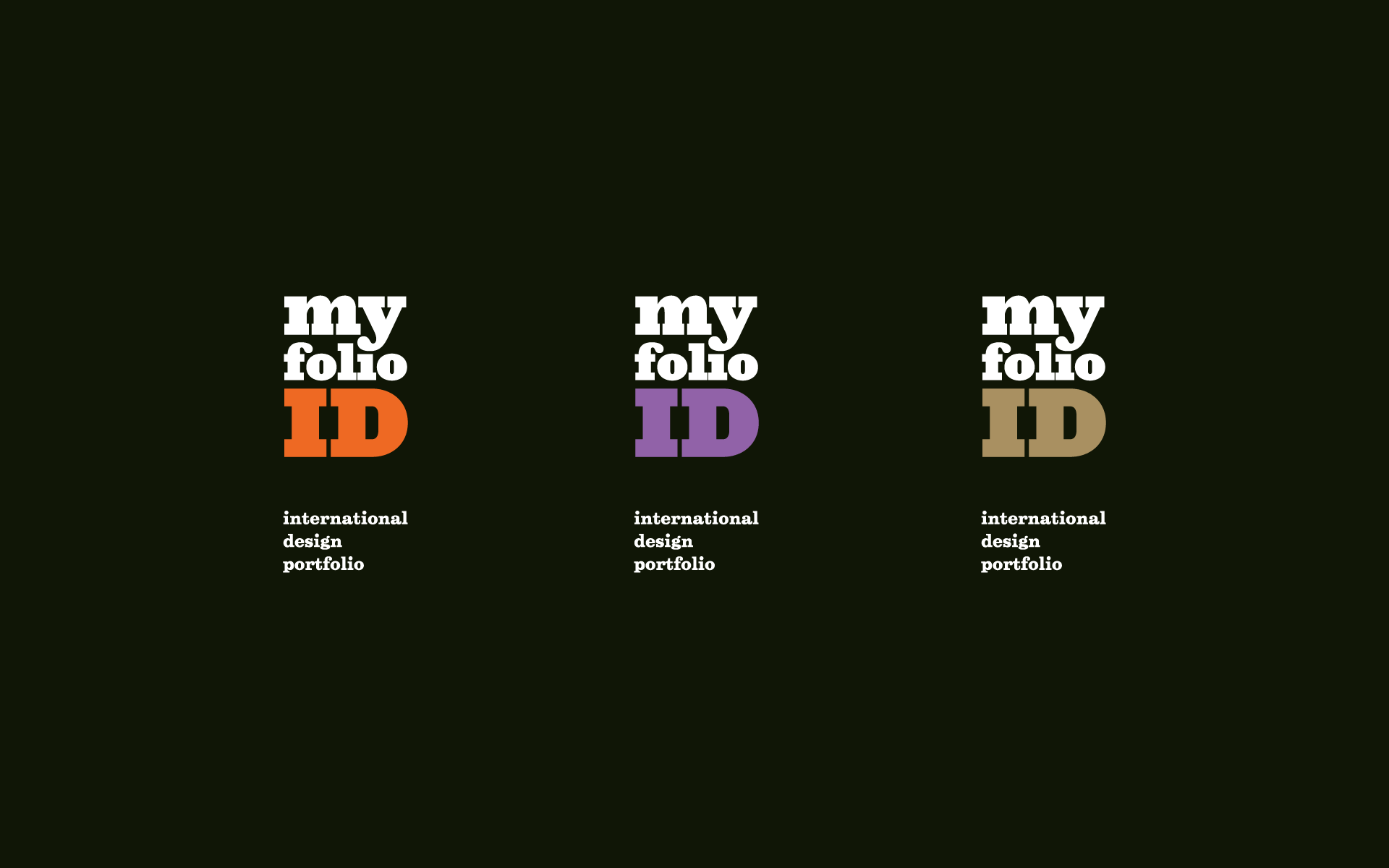 MyFolioID Branding Logo Different Signatures