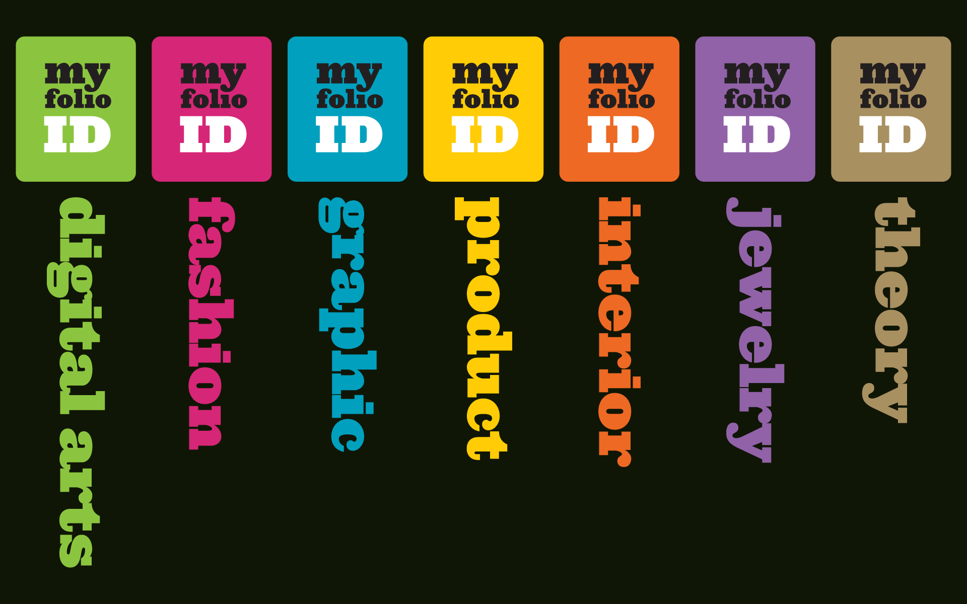 MyFolioID Branding Logo Different Design Areas