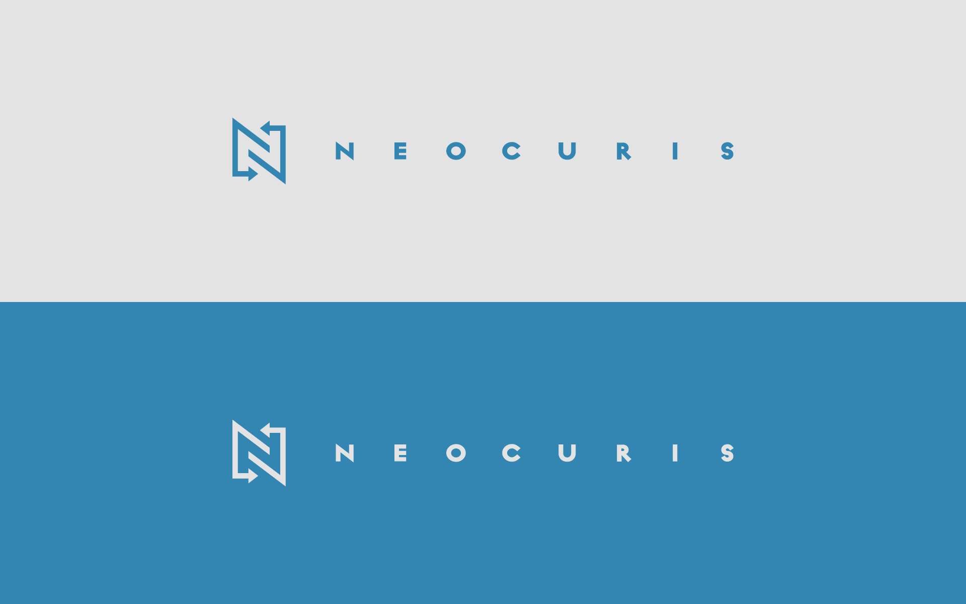 Neocuris Logo Color and negative