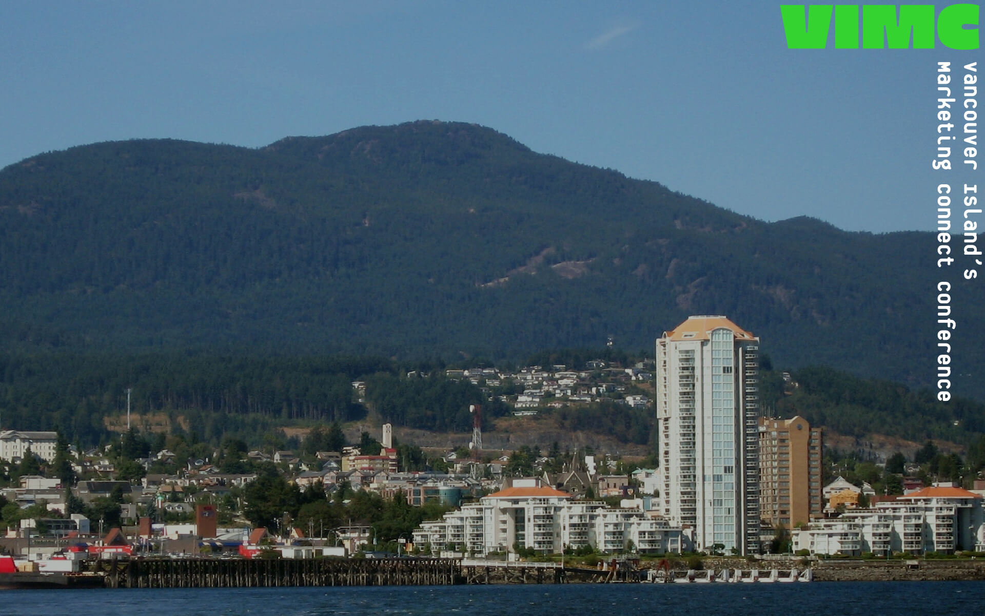 Vancouver Island Marketing Connect Logo over Image