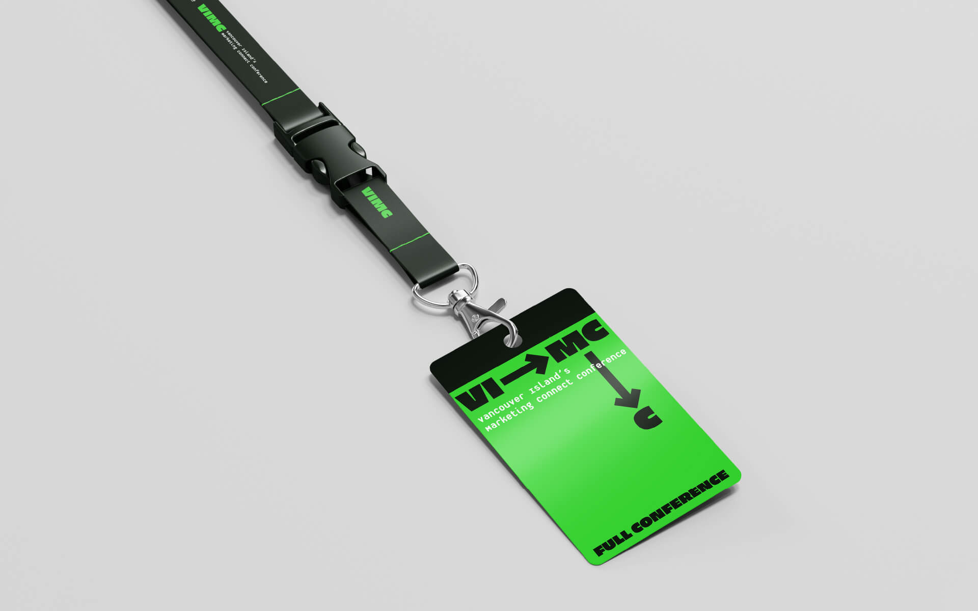 Vancouver Island Marketing Connect Event Lanyard and Badge