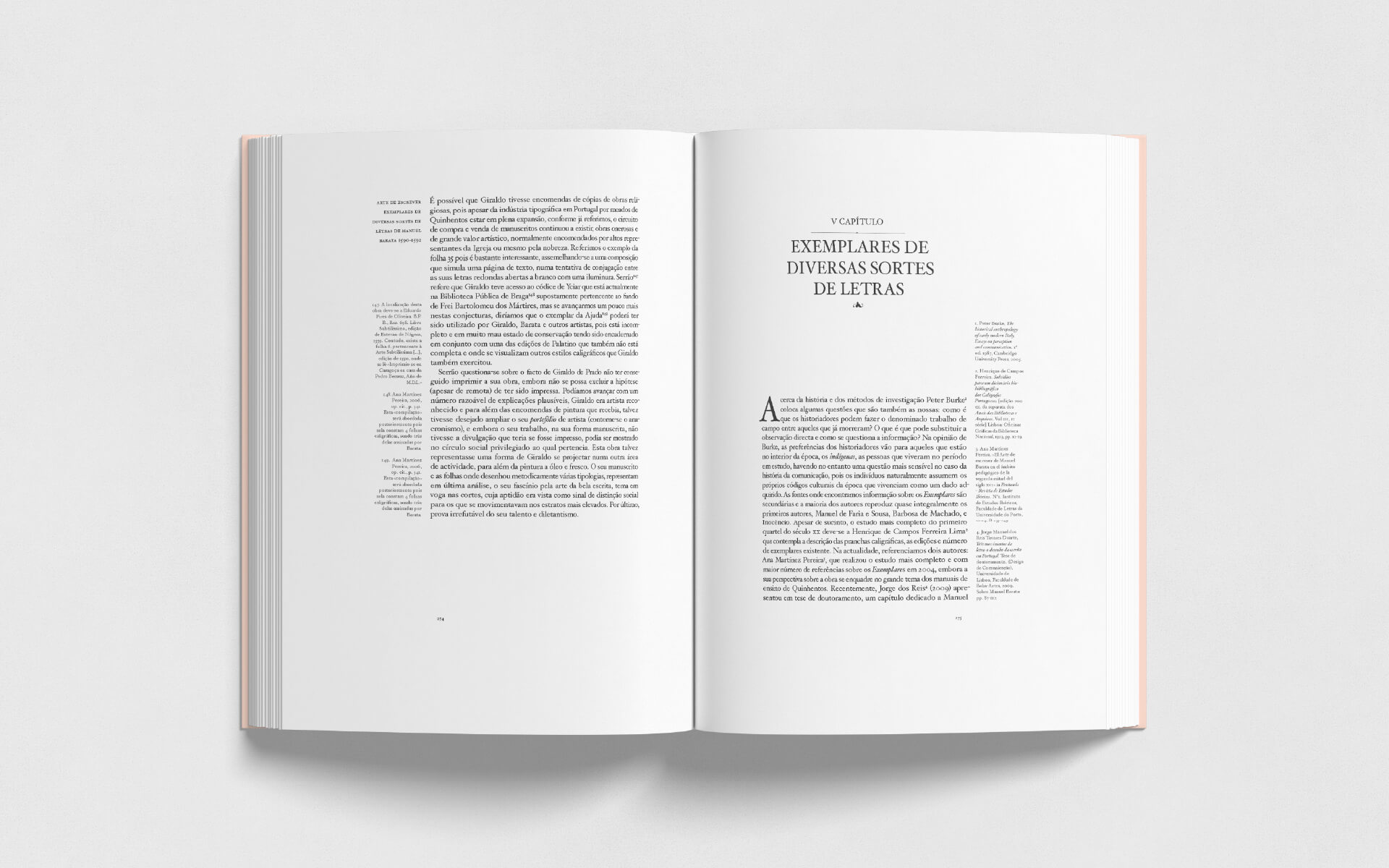 Arte de Escrever Spread Chapter Entry