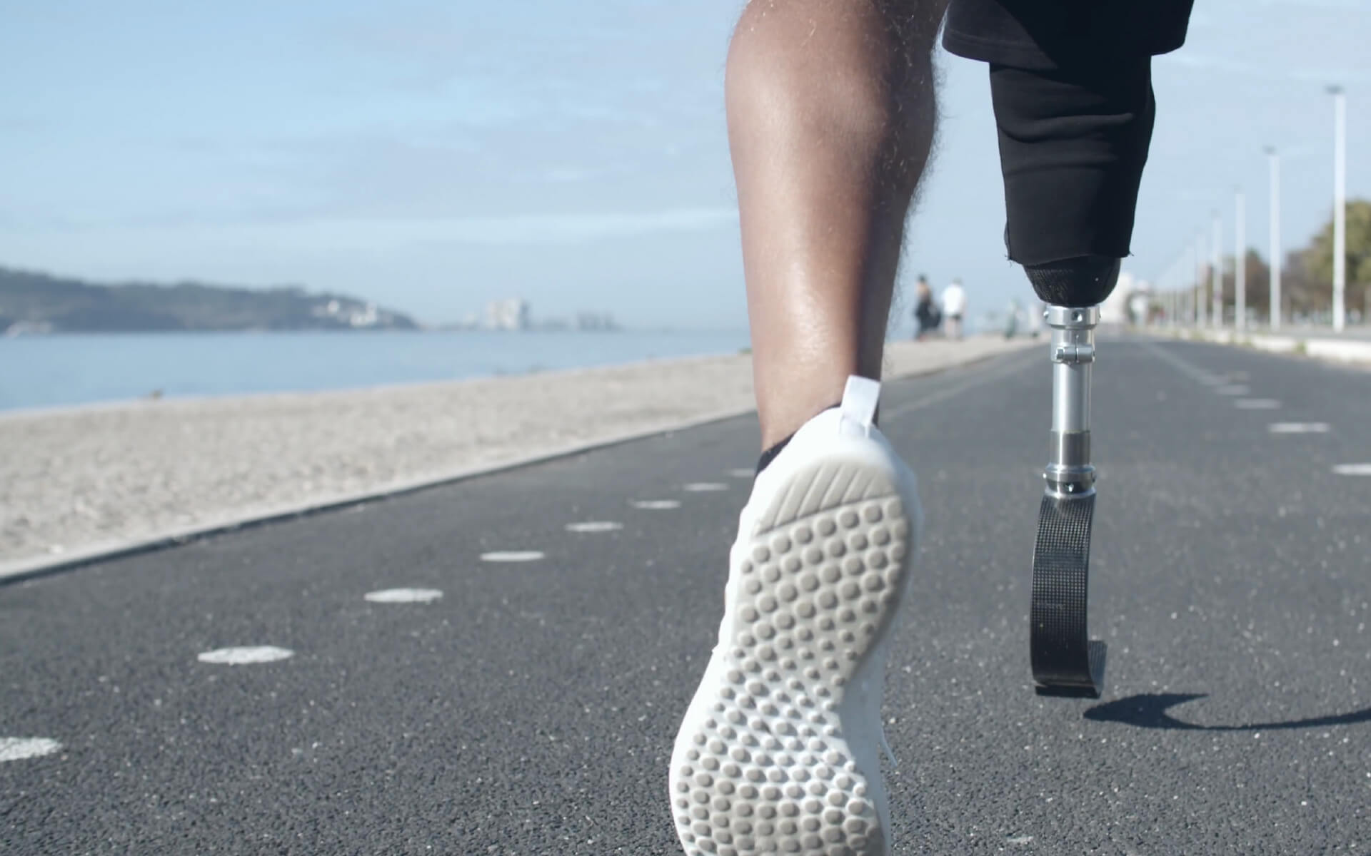 Prosthetic User Running