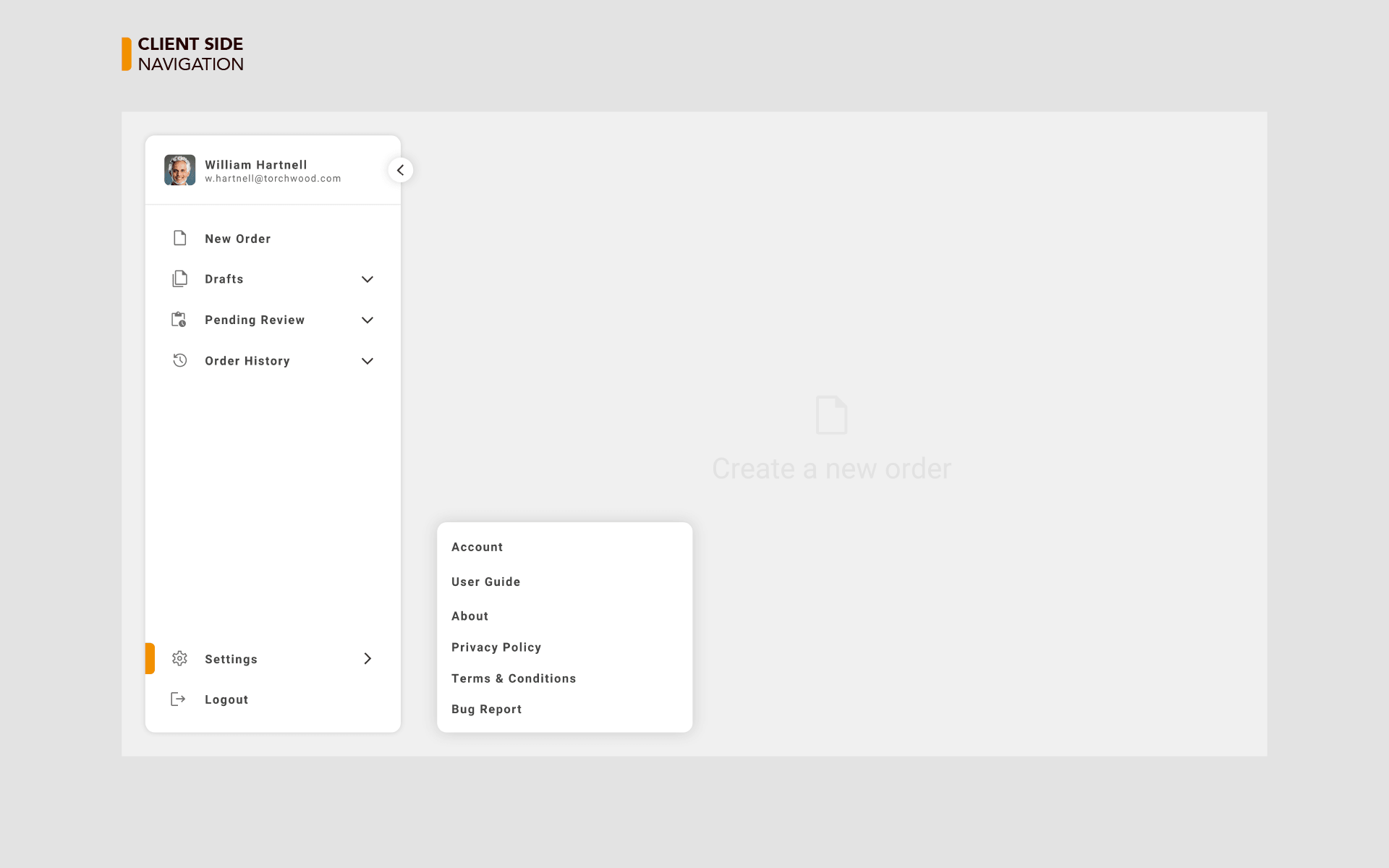 MWK App - Client Side - Navigation